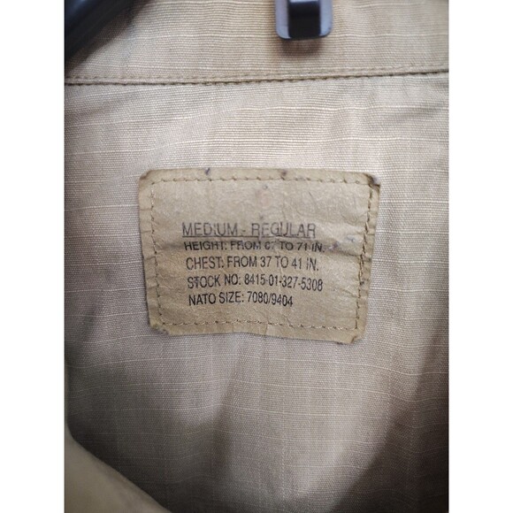 Vintage BDU COAT DESERT CAMOUFLAGE COMBAT SHIRT NSN 8415-01-327-5308 Med Reg - Picture 3 of 6